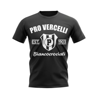 Pro Vercelli Established Football T-Shirt (Black)