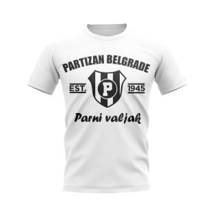 Partizan Belgrade Established Football T-Shirt (White)