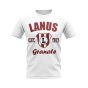 Lanus Established Football T-Shirt (White)