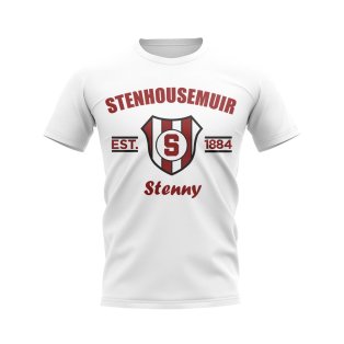 Stenhousemuir Established Football T-Shirt (White)