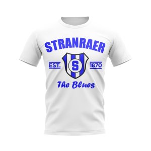 Stranraer Established Football T-Shirt (White)