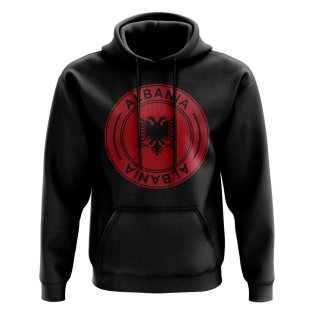 Albania Football Badge Hoodie (Black)