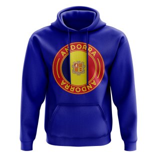 Andorra Football Badge Hoodie (Royal)