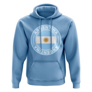 Argentina Football Badge Hoodie (Sky)