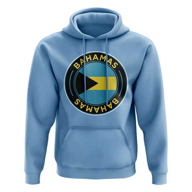 Bahamas Football Badge Hoodie (Sky)