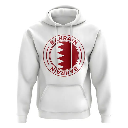 Bahrain Football Badge Hoodie (White)