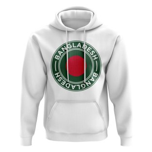 Bangladesh Football Badge Hoodie (White)