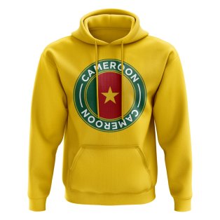 Cameroon Football Badge Hoodie (Yellow)