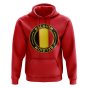 Belgium Football Badge Hoodie (Red)