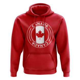 Canada Football Badge Hoodie (Red)