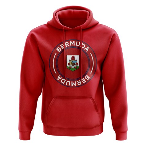 Bermuda Football Badge Hoodie (Red)