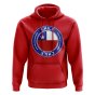 Chile Football Badge Hoodie (Red)