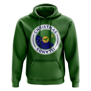 Christmas Islands Football Badge Hoodie (Green)