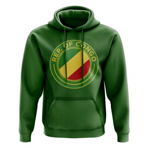 Congo Republic Football Badge Hoodie (Green)