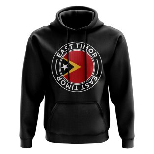 East Timor Football Badge Hoodie (Black)