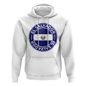 El Salvador Football Badge Hoodie (White)