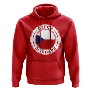 Czech Republic Football Badge Hoodie (Red)