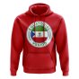 Equatorial Guinea Football Badge Hoodie (Red)