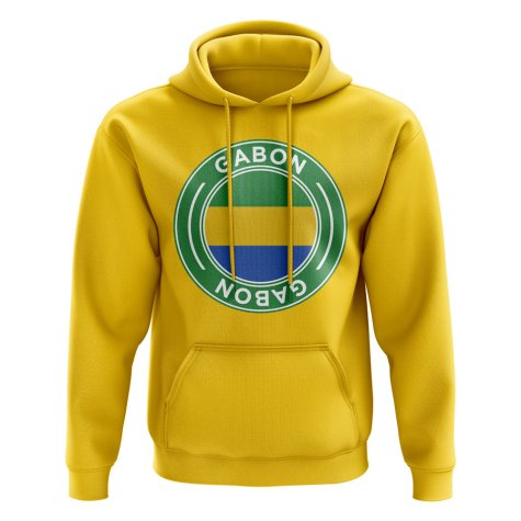 Gabon Football Badge Hoodie (Yellow)