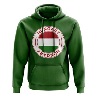 Hungary Football Badge Hoodie (Green)
