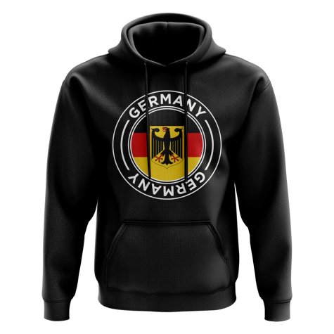 Germany Football Badge Hoodie (Black)