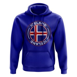 Iceland Football Badge Hoodie (Royal)