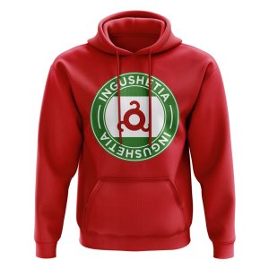 Ingushetia Football Badge Hoodie (Red)