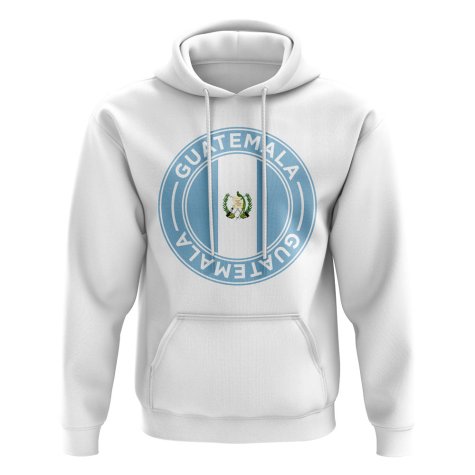 Guatemala Football Badge Hoodie (White)