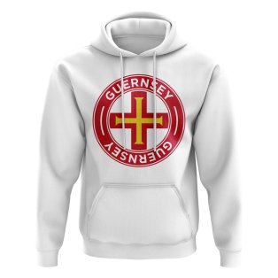 Guernsey Football Badge Hoodie (White)