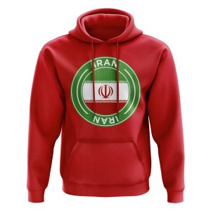 Iran Football Badge Hoodie (Red)
