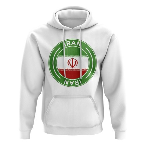 Iran Football Badge Hoodie (White)