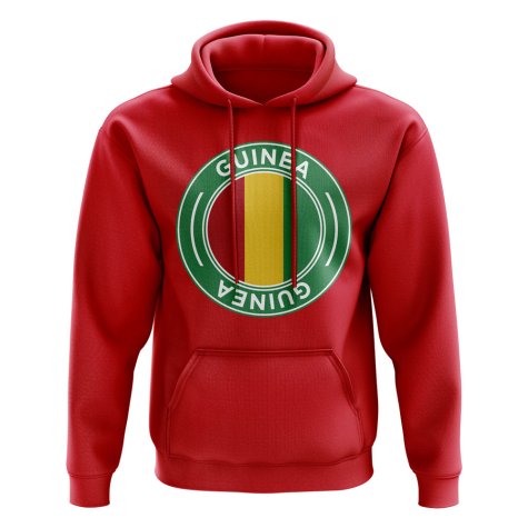 Guinea Football Badge Hoodie (Red)