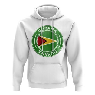 Guyana Football Badge Hoodie (White)