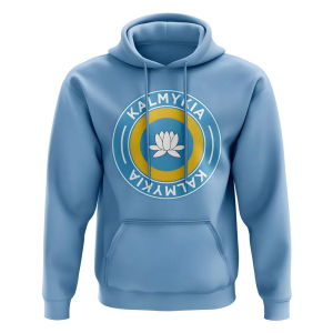 Kalmykia Football Badge Hoodie (Sky)