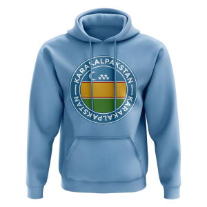 Karakalpakstan Football Badge Hoodie (Sky)