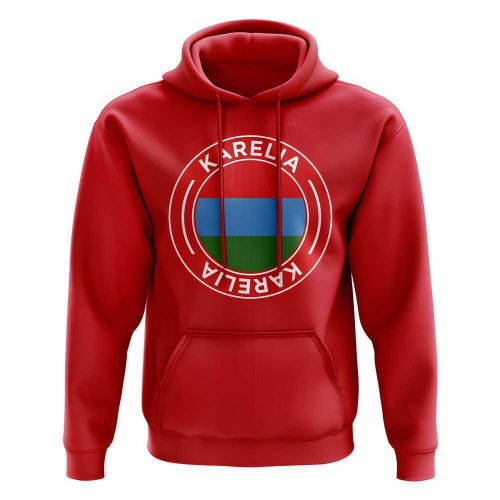 Karelia Football Badge Hoodie (Red)