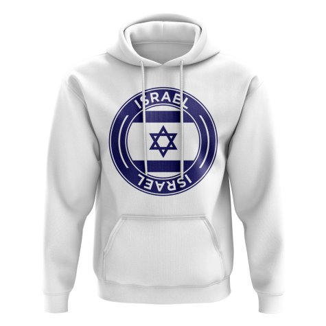 Israel Football Badge Hoodie (White)
