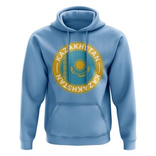 Kazakhstan Football Badge Hoodie (Sky)