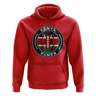 Kenya Football Badge Hoodie (Red)