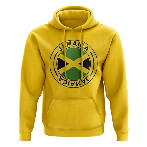 Jamaica Football Badge Hoodie (Yellow)