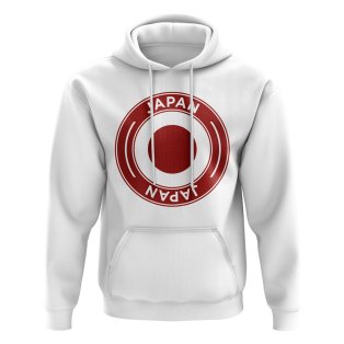 Japan Football Badge Hoodie (White)