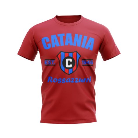 Catania Established Football T-Shirt (Red)