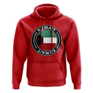 Kuwait Football Badge Hoodie (Red)