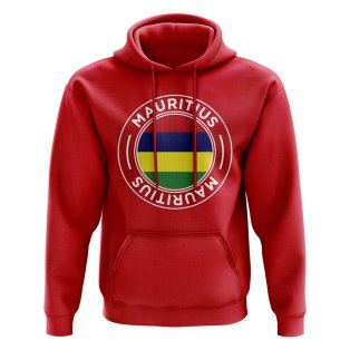Mauritius Football Badge Hoodie (Red)