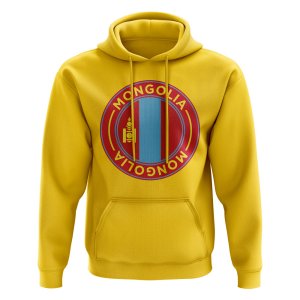 Mongolia Football Badge Hoodie (Yellow) Mongolia Football Badge Hoodie (Yellow)