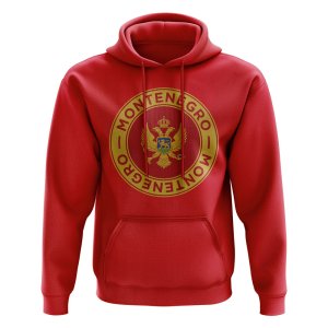 Montenegro Football Badge Hoodie (Red)