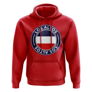 Los Altos Football Badge Hoodie (Red)