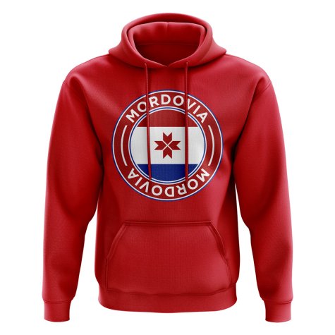 Mordovia Football Badge Hoodie (Red)