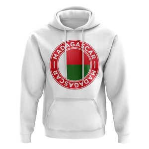 Madagascar Football Badge Hoodie (White)