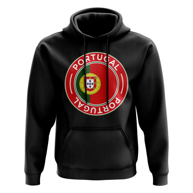 Portugal Football Badge Hoodie (Black)